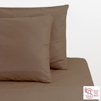 Suit The Bed - Juego de Sábanas algodón pima - suaves y frescas - color almendra